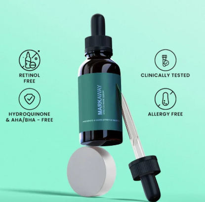 Markaway Stretch Mark Serum – Herbal Formula for Hydration, Skin Toning & Dark Spot Correction (30ml)