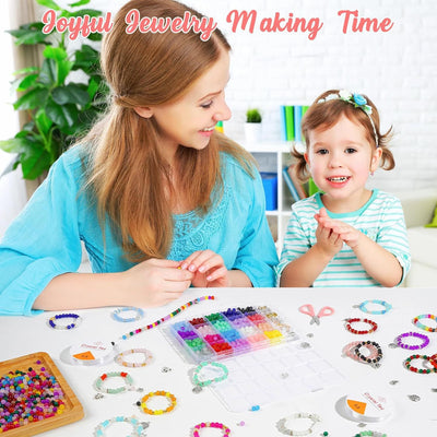 250 Glass Bead Collection: 10 Colors for Bracelet Making